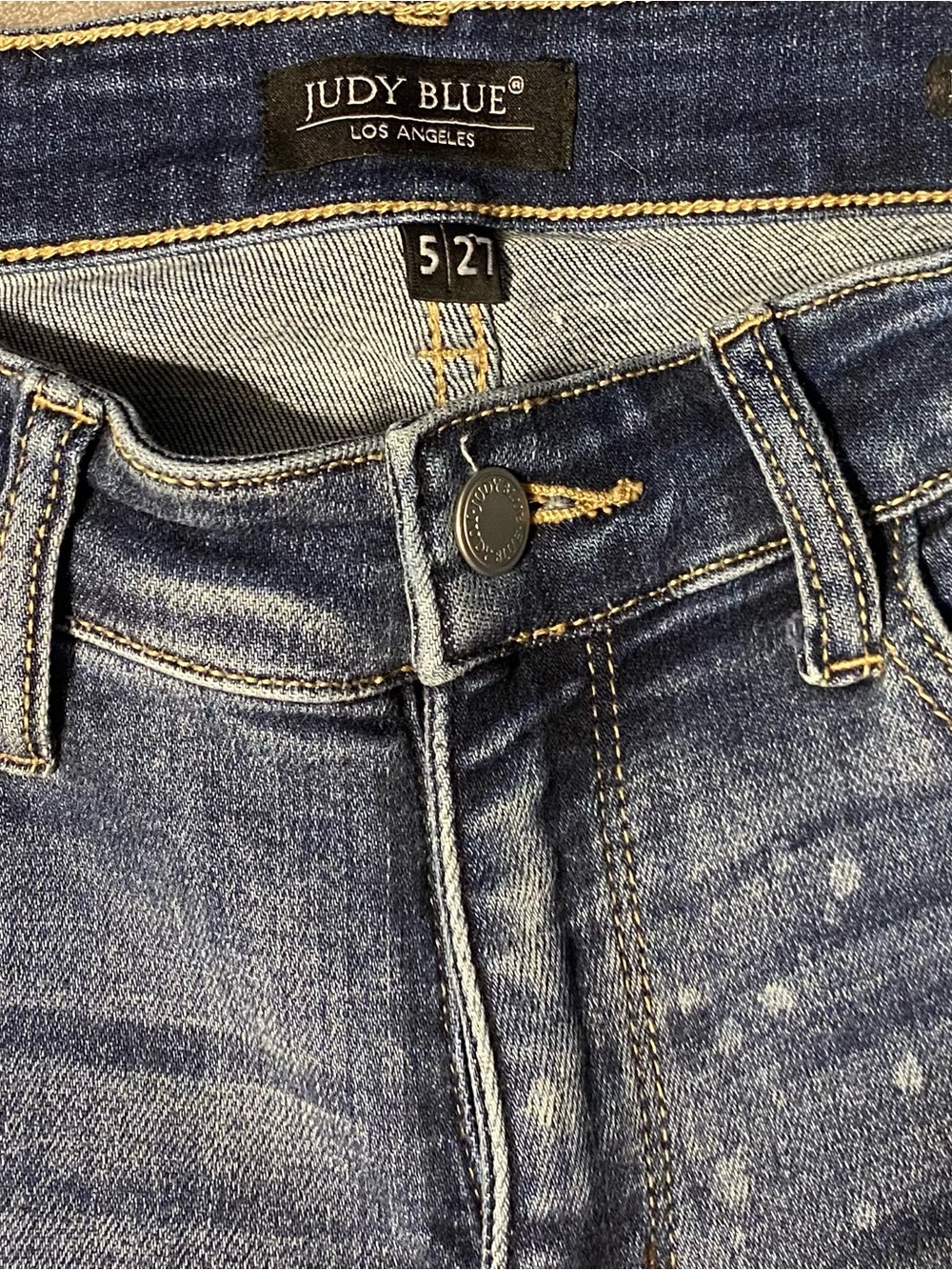 Judy Blue Women’s Boyfriend Distressed Blue Skinny Jeans 5/27